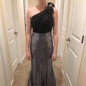 Chrome prom/pageant dress